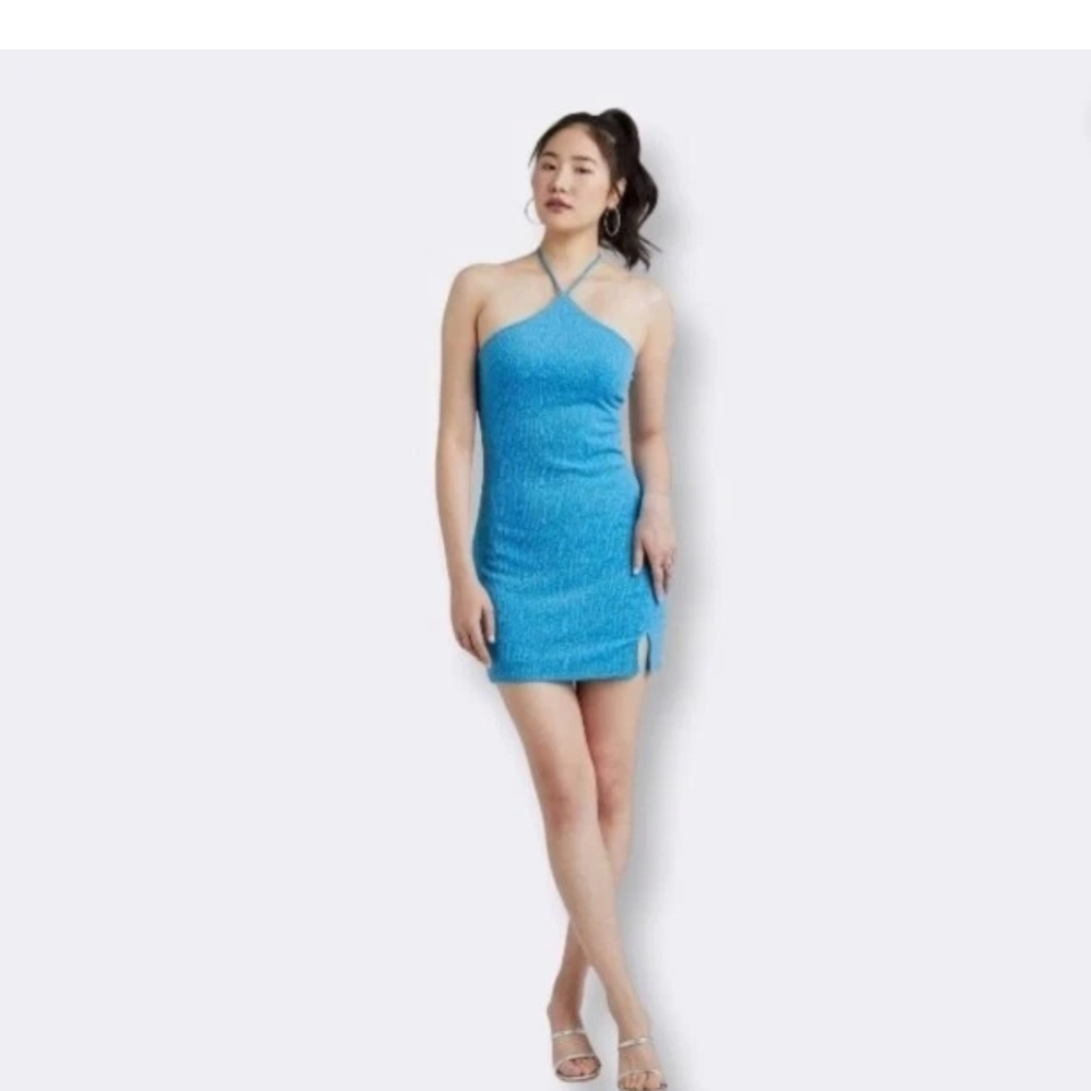 Wild Fable Vibrant Blue Mini Dress